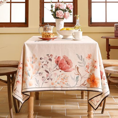 Sloosa Bilin Gaier Elegant French Rectangular Tablecloth 71x55 Inches