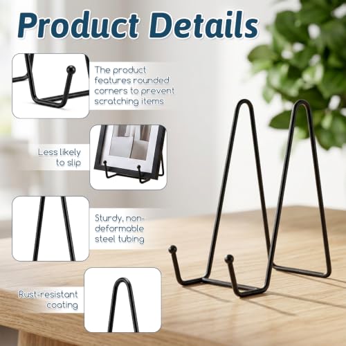 15 Pack Metal Plate Display Stands for Decorative 6-inch Plates