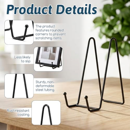 15 Pack Metal Plate Display Stands for Decorative 6-inch Plates