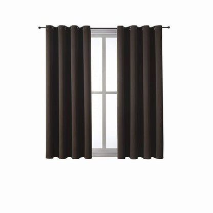 ChrisDowa Grommet Blackout Curtains for Bedroom and Living Room - 2 Panels Set Thermal Insulated Room Darkening Curtains (Brown, 52W x 63L)