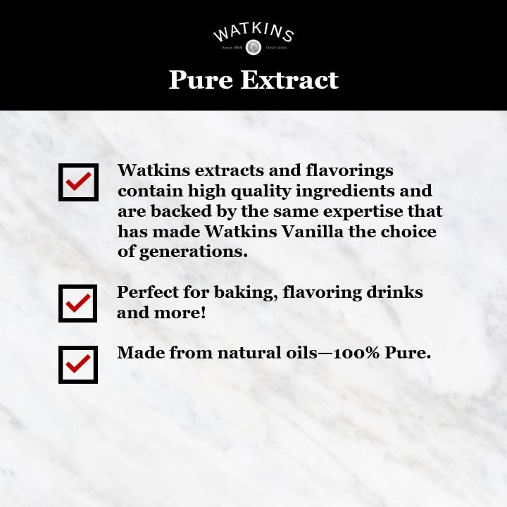Watkins Pure Almond Extract - Premium Flavoring for Baking & Cooking | 11 oz Bottle