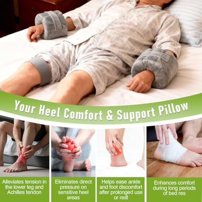 Foot Elevation Pillow with Ankle Support Cushion for Bed Sleep