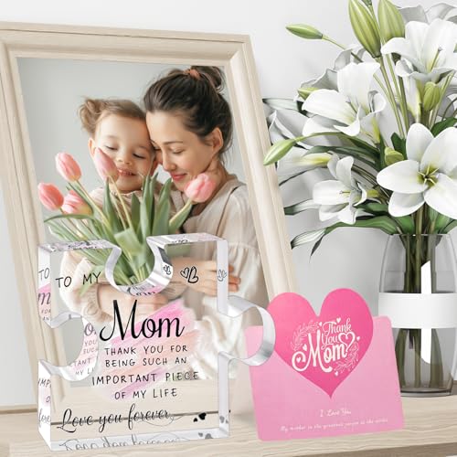 Acrylic Puzzle Plaque Gift for Mom - Heartfelt Mother's Day Keepsake