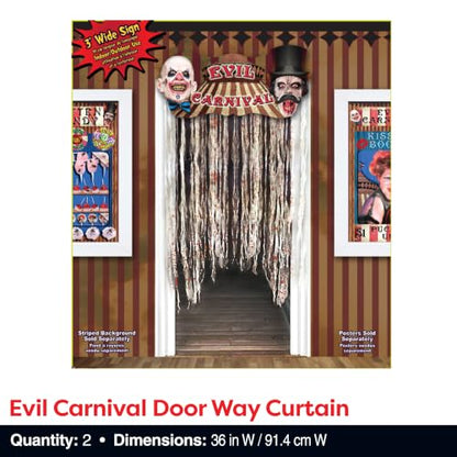 Evil Carnival Party Decorations Kit - Halloween & Themed Event Supplies