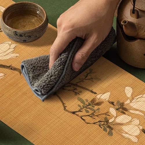 Asian Style Bamboo Table Runner - Magnolia / 12x72 Inch Zen Decor
