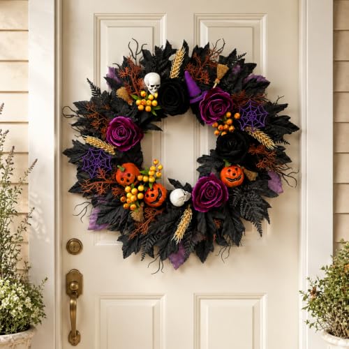 Halloween Front Door Wreath for Seasonal Decor