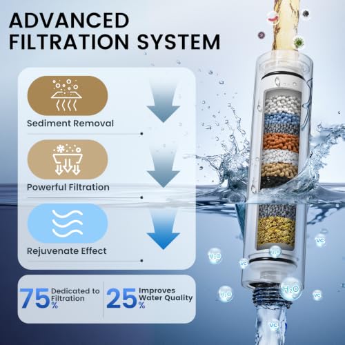 High Pressure Stainless Steel Handheld Shower Head with Filter and 6ft Hose
