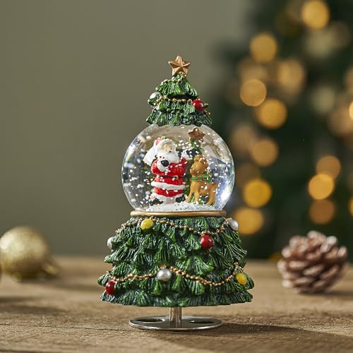 Christmas Tree Snow Globe Music Box - Oh Christmas Tree - Gifts for Women & Girls