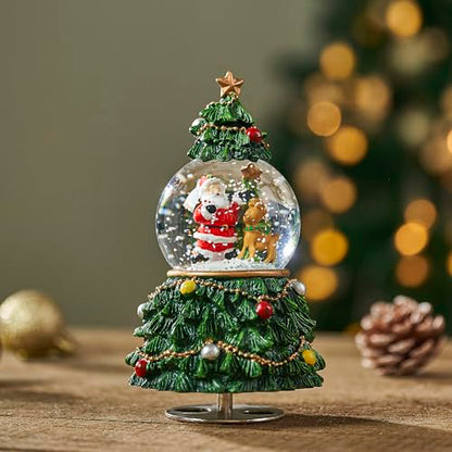 Christmas Tree Snow Globe Music Box - Oh Christmas Tree - Gifts for Women & Girls