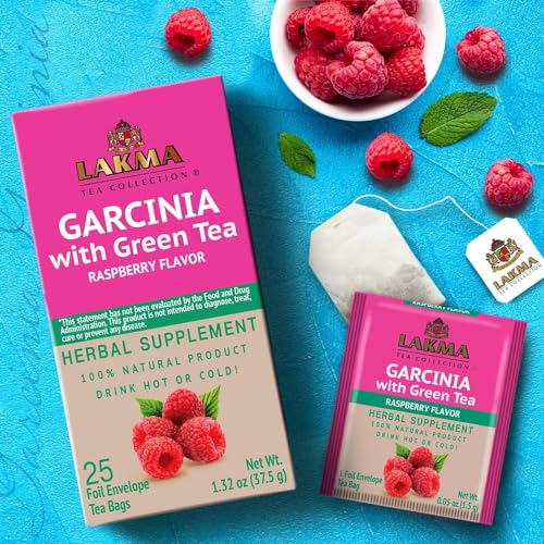 Lakma Garcinia Cambogia Green Tea with Raspberry - 25 Tea Bags