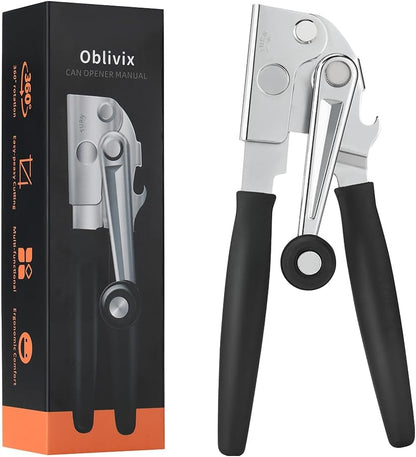 Skiennix Manual Can Opener - Ergonomic Easy-Turn Crank for Seniors | Heavy-Duty Design for Restaurants