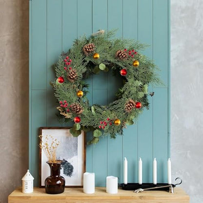 Artificial Pine Branches 40PCS - 13.7 Inch Greenery for Christmas Wreath & Decor - Variation of 40pcs