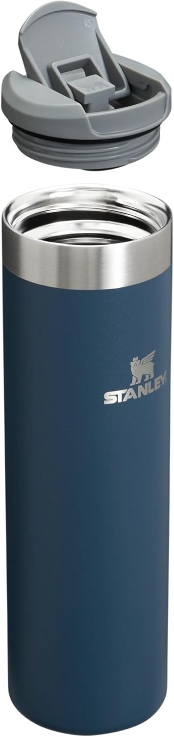 Stanley AeroLight Transit Bottle 20 oz - Lightweight Insulated Stainless Steel | Locking Lid & Leak Resistant | BPA-Free Navy