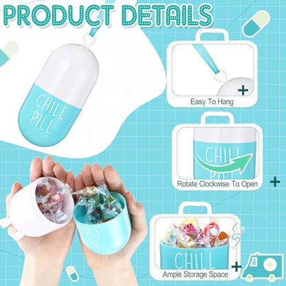 Cute Pharmacy Nurse Gift Set with 12oz Tumbler, Pen & Ornament - Blue