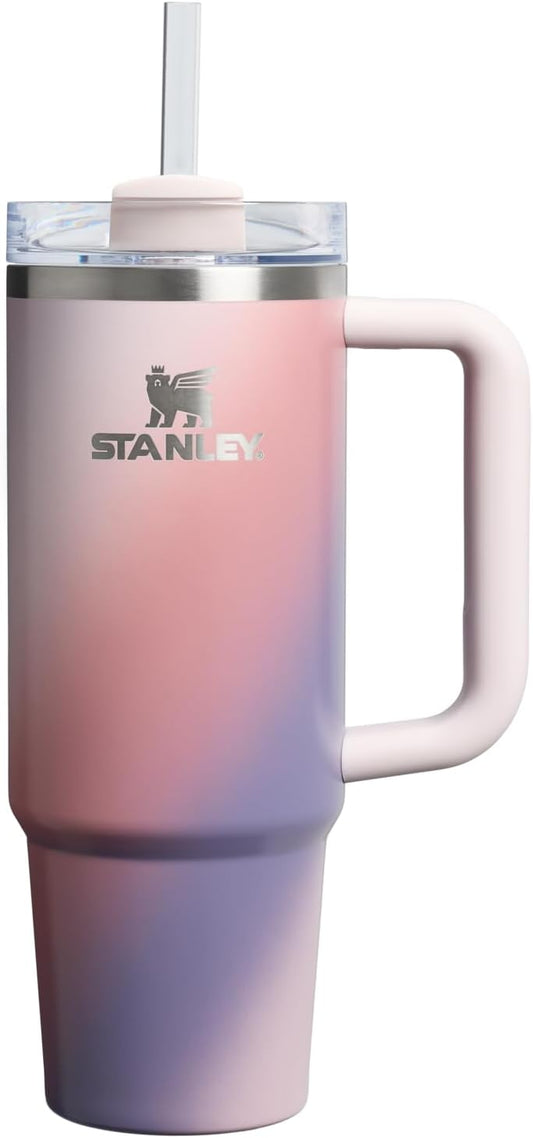 STANLEY Quencher H2.0 FlowState™ Tumbler - 30 Oz Dawn Spiral Design for Ultimate Hydration