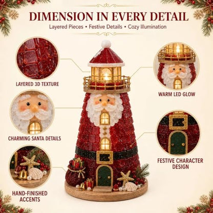 Snowman DIY Lighted Christmas Lighthouse Kit - Holiday Craft Set