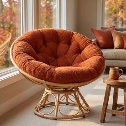 Pink Papasan Cushion Cover 31 Inch Velvet Slipcover - Cozy & Durable