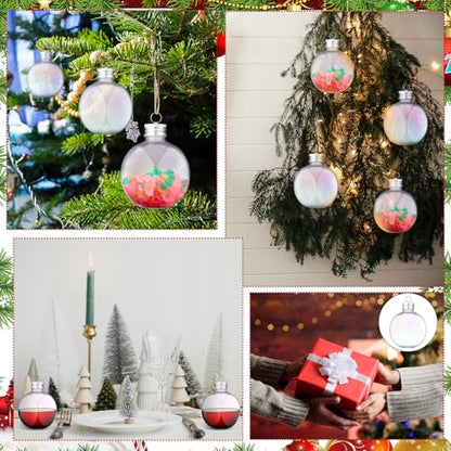 Vercraft Christmas Drink Ball Ornaments - Fillable 12 Pack, 250ml Variation of 12 / 250 ml
