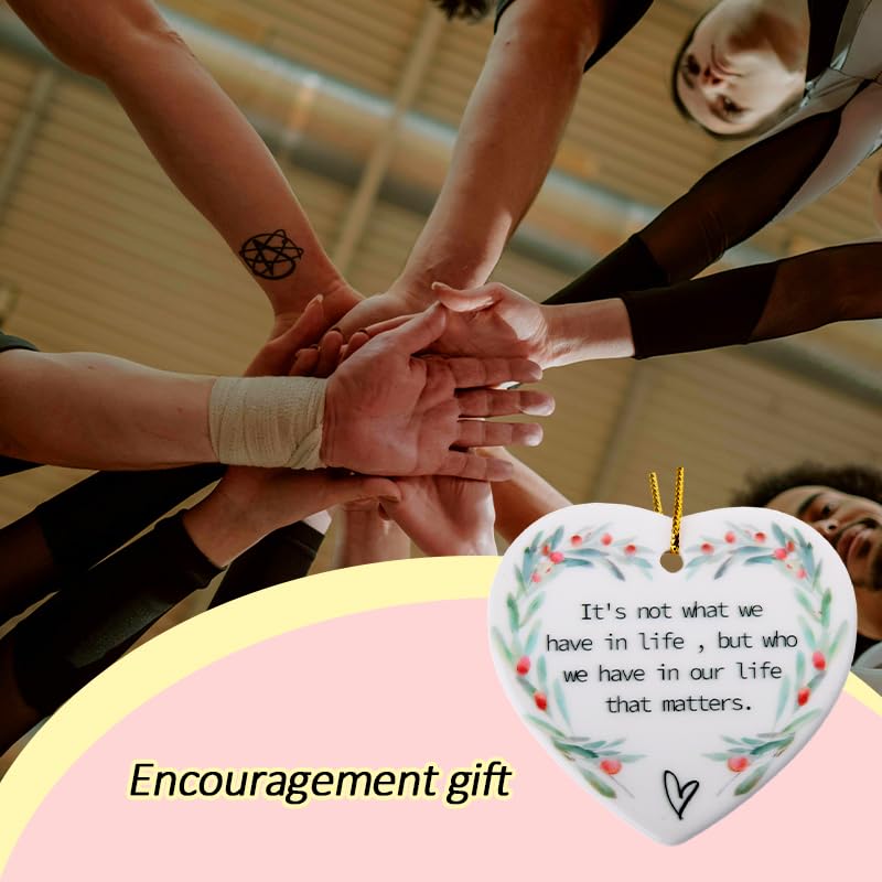 Inspirational Christmas Tree Ornament for Coworkers & Friends - Positive Gift Idea