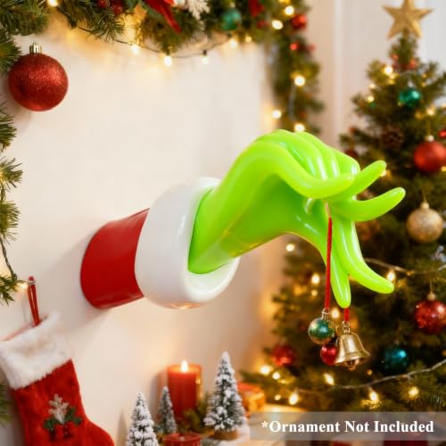 Christmas Hand Wall Decor Ornament Holder - Funny 3D Printed Holiday Accent
