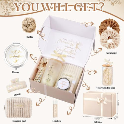 Godmother Proposal Gift Set Cream - Includes Gift Box, Keepsakes & Accessories