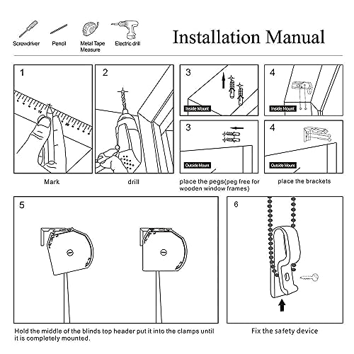 Persilux Custom Size Blackout Roller Window Shades Zebra Blinds Dual Layer Roller Sheer Shades (24" W X 72" H, Light Grey) Roller Blinds Light Control for Day and Night