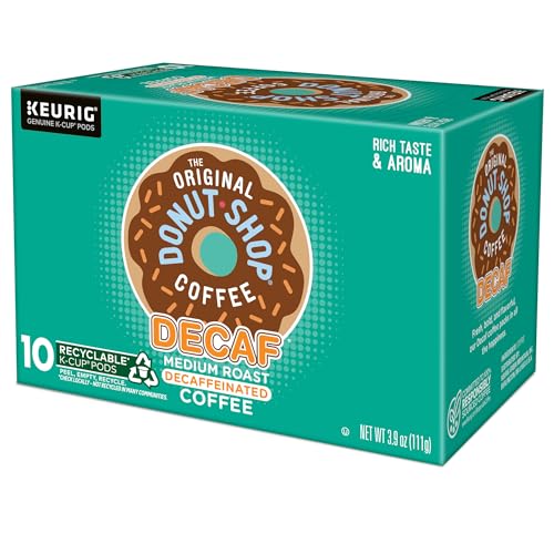 The Original Donut Shop Decaf Keurig Single-Serve K-Cup Pods, Medium Roast Coffee, 60 Count (6 Packs of 10)