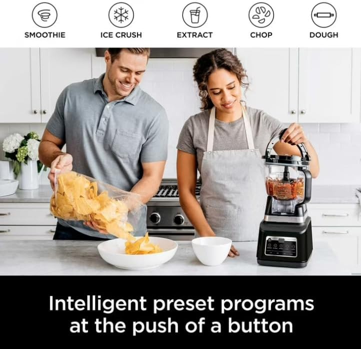 Professionall System Blender Plus - 8 Cup Food Processor with Auto IQ, 1400W Power & XL Capacity