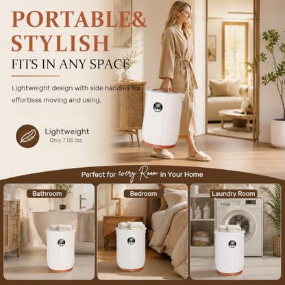 Large 22L Towel Warmer for Bathroom with LED Display & Auto Shut Off