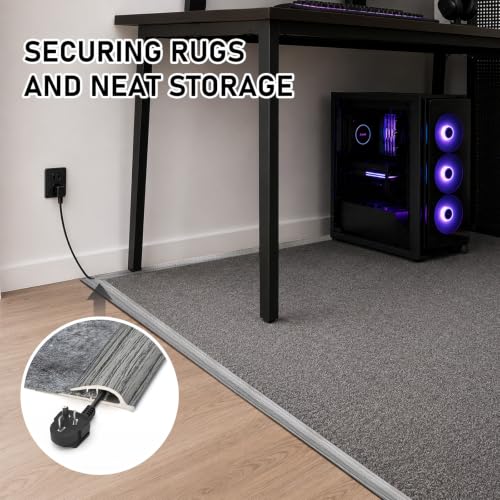 Self-Adhesive Carpet Edge Trim - Rug Border Protector 20Ft Ash Wood Grain