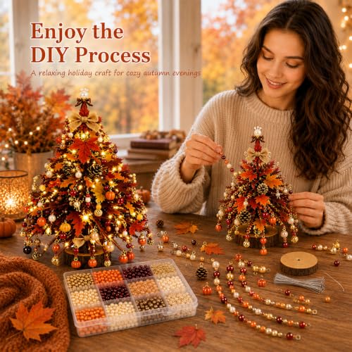 DIY Beaded Christmas Tree Kit for Adults - Festive Holiday Decoration