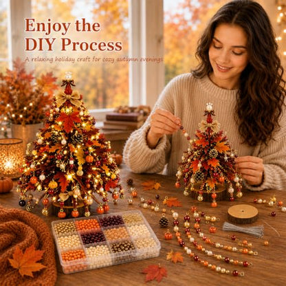 DIY Beaded Christmas Tree Kit for Adults - Festive Holiday Decoration