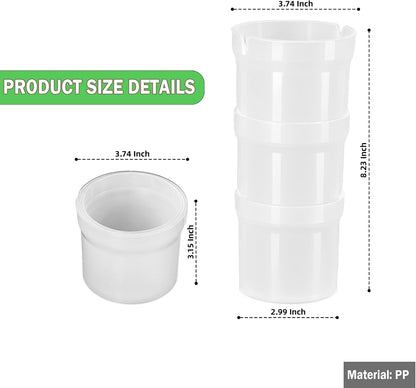 Pastry Piping Bag Holder Stand - Translucent Clear Plastic Cream Icing Rack for Cake Decorating (1 Pc)