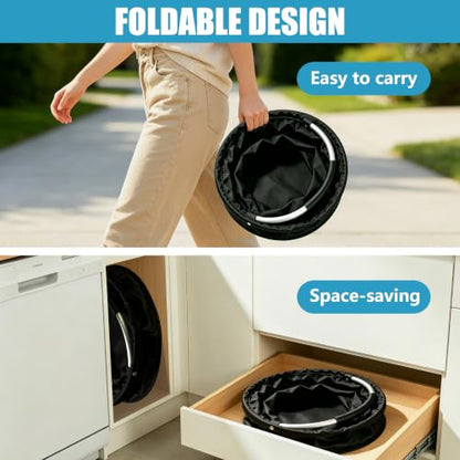 Large Cleaning Caddy with Handle and 6 Pockets, 17L Portable Organizer for Home and Garden