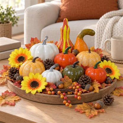 87PCS Fall Decorations Set for Home Autumn Halloween Thanksgiving