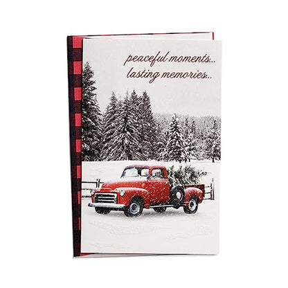 Christmas Greeting Cards with Snowy Red Truck Design - 18 Pack