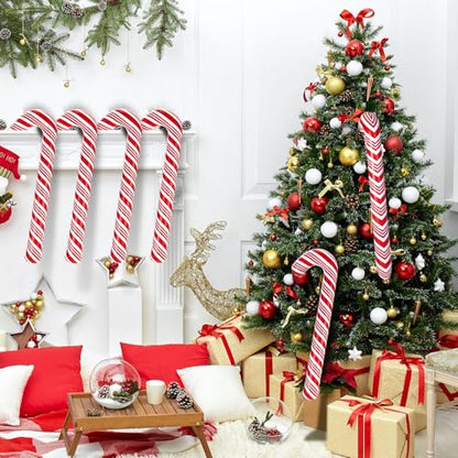 Cute Inflatable Candy Canes Christmas Decorations - 20 Pack 35 Inches