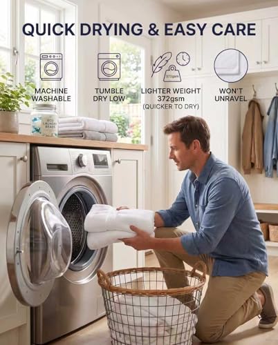 White 18-Piece Cotton Bath Towel Set - Super Absorbent & Quick-Drying