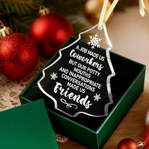 Tree Coworker Christmas Ornament - Funny Office Decor Keepsake Gift