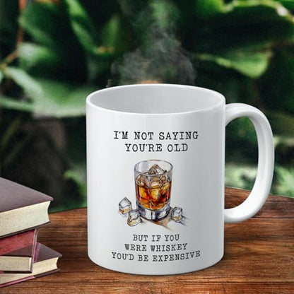 Funny Whiskey Mug - Whiskey Lovers Gift Ceramic Coffee Cup 11oz - Variation of THIS listing