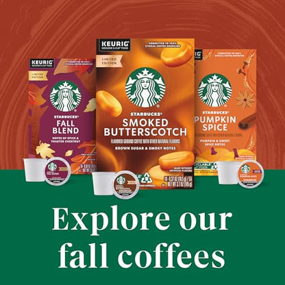 Starbucks Smoked Butterscotch Flavored Coffee Pods 22-Count for Keurig - Limited Edition