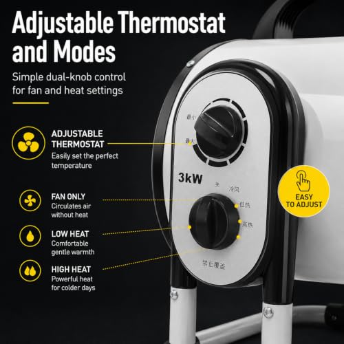 3000W Indoor Space Heater 220V Electric Heater with Safety Features