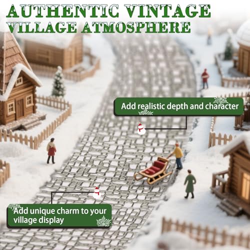 Cobblestone Street Landscape Roll for Village Displays - 48 Inch Length