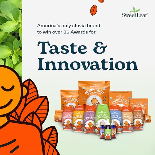 SweetLeaf Caramel Liquid Monk Fruit - Monk Fruit Liquid Sweetener Drops, Organic Monk Fruit Extract, Zero Calorie Sweetener, Sugar Free, Keto Friendly, Erythritol Free - 1.7 Fl Oz