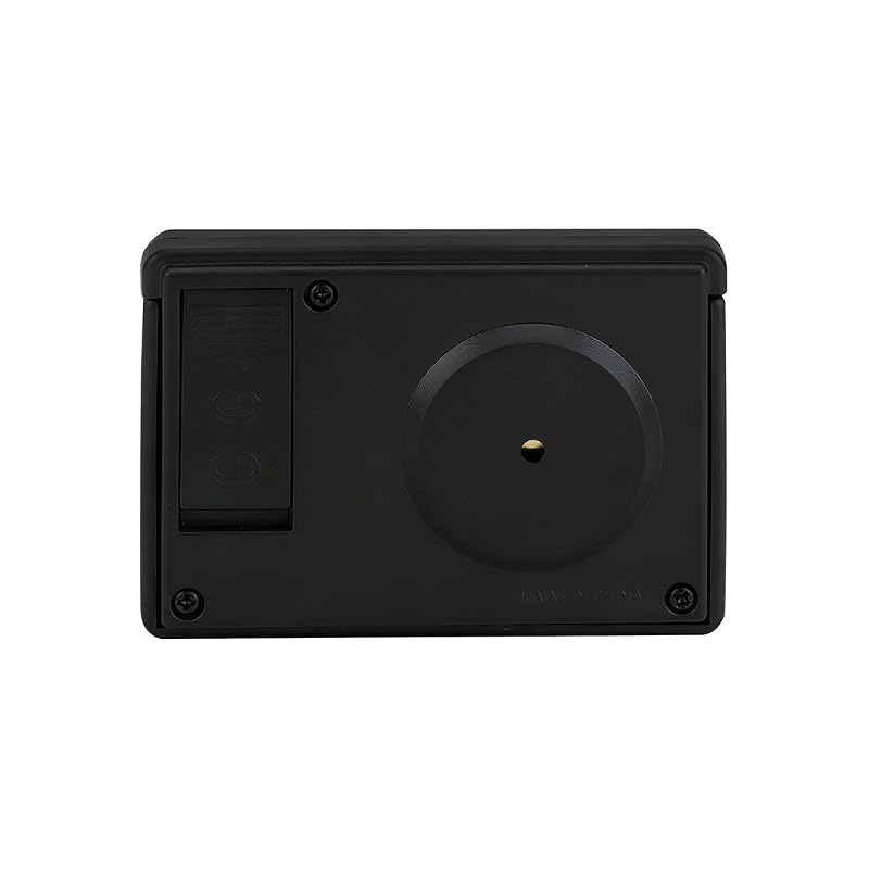 Casio PQ-10-1R Resin Digital Desk Clock, Black (8 x 6.2 x 2.6 cm)
