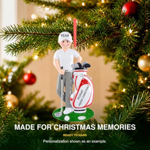Personalized Golf Christmas Ornament - Golf Boy Keepsake Gift 2026