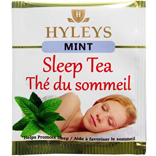 Hyleys Caffeine-Free Herbal Tea - Mint, Rosemary, Valerian Root, Lavender - 25 Tea Bags (1 Pack) - Calm Sleep Tea for a Relaxing Nightly Cup