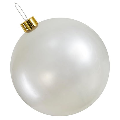 White 18" Inflatable Ornament - Oversized Christmas Yard Decoration
