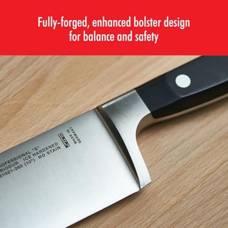 ZWILLING Professional S 8-Inch German Bread Knife, Black Handle, Ice-Hardened FRIODUR
