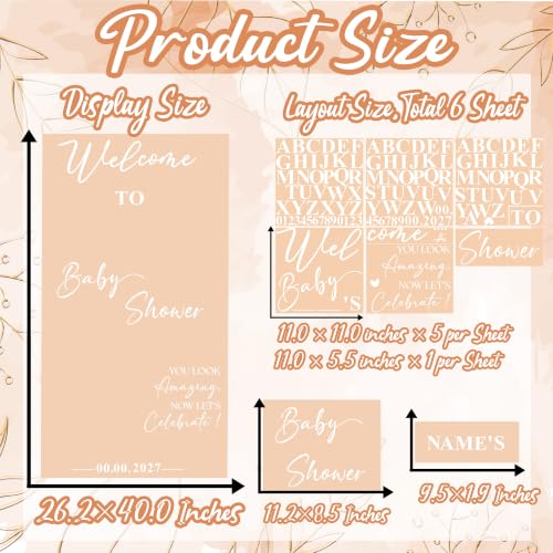 White Baby Shower Welcome Mirror Sign Decal - Custom Name Oh Baby Vinyl Lettering